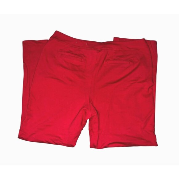 Womens High-Rise Red Pants Size 18/20W Stretch Fabric Made In Philippines Comfor - Picture 4 of 10